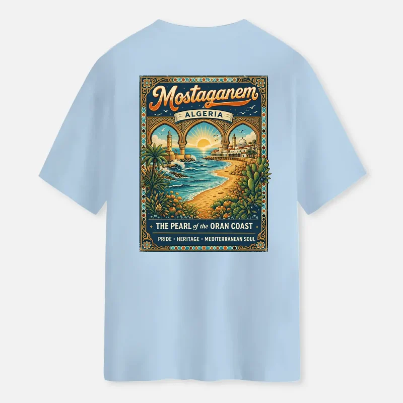 T-shirt Algerie Mostaganem-bleu