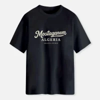 T-shirt Algerie Mostaganem-noir