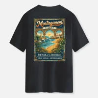 T-shirt Algerie Mostaganem-noir