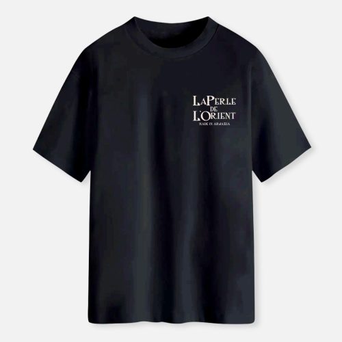 T-shirt arabe-Perle d'Orient-noir-face