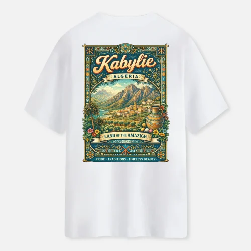 T-shirt kabylie pride blanc