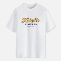 T-shirt kabylie pride blanc-face