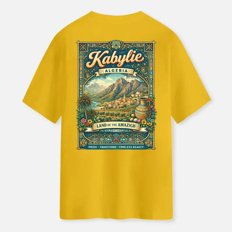 T-shirt kabylie pride jaune