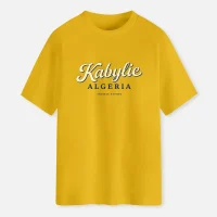 T-shirt kabylie pride jaune-face
