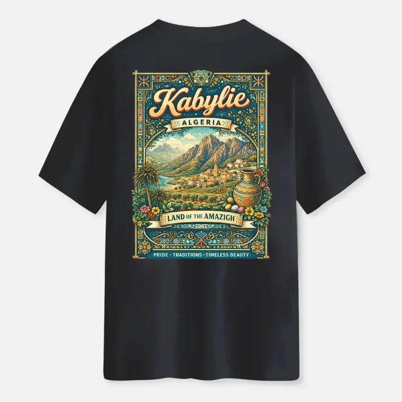 T-shirt kabylie pride noir