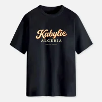 T-shirt kabylie pride noir-face
