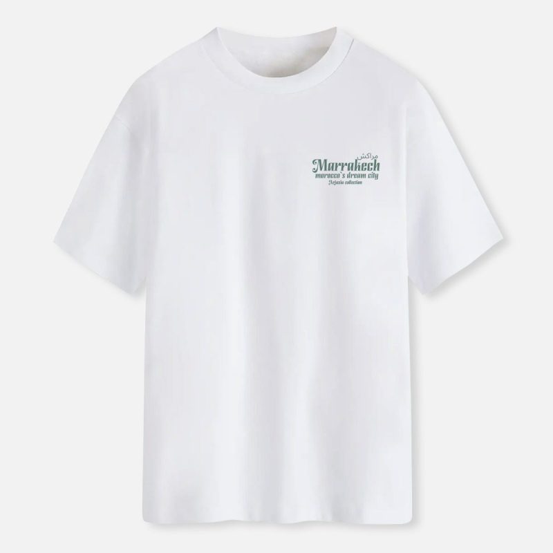T-shirt Maroc-marrakech dream-blanc-face