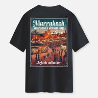 T-shirt Maroc-marrakech dream-noir-dos