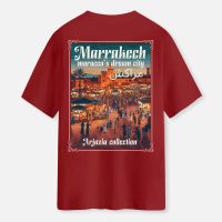 T-shirt Maroc-marrakech dream-rouge-dos