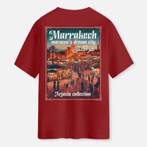 T-shirt Maroc-marrakech dream-rouge-dos