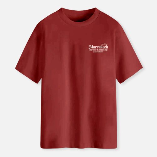 T-shirt Maroc-marrakech dream-rouge-face