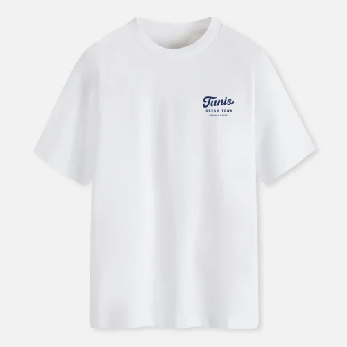 T-shirt Tunisie Tunis-blanc