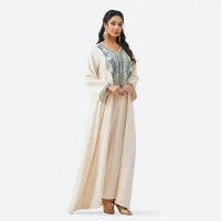 Abaya femme robe avec broderie