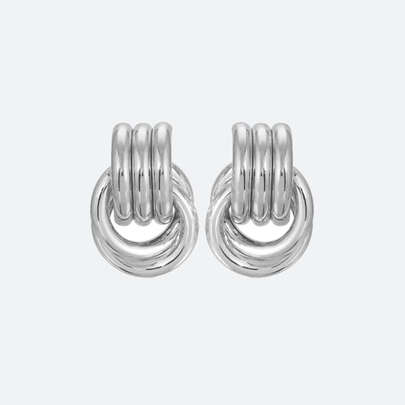 Boucles d'oreilles orientales noeud