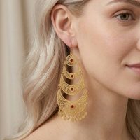 Boucles d'oreilles orientales-mariage