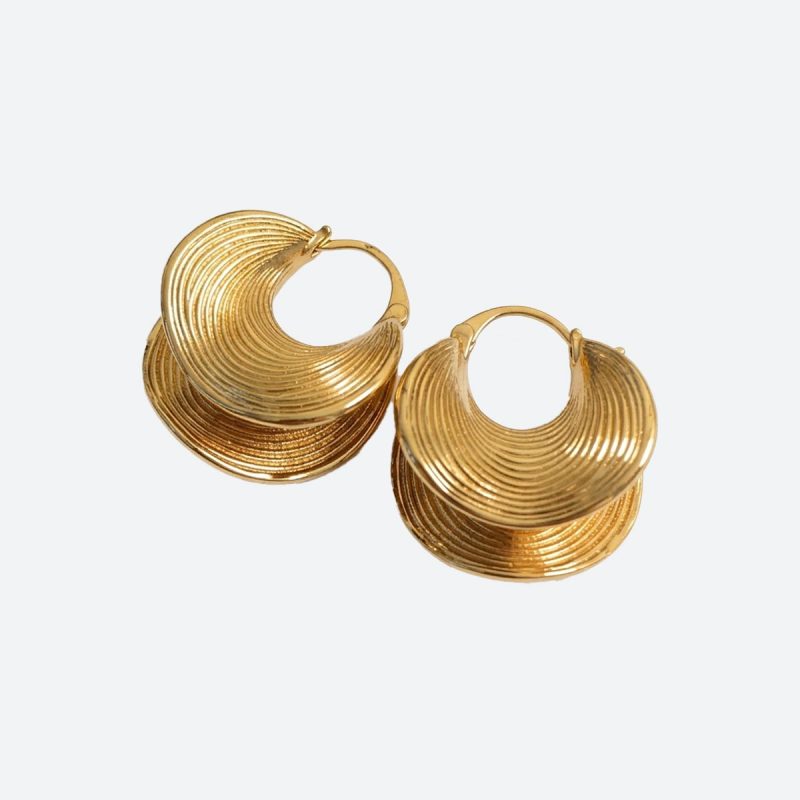 Boucles d'oreilles orientales-métal