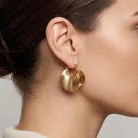 Boucles d'oreilles orientales-métal