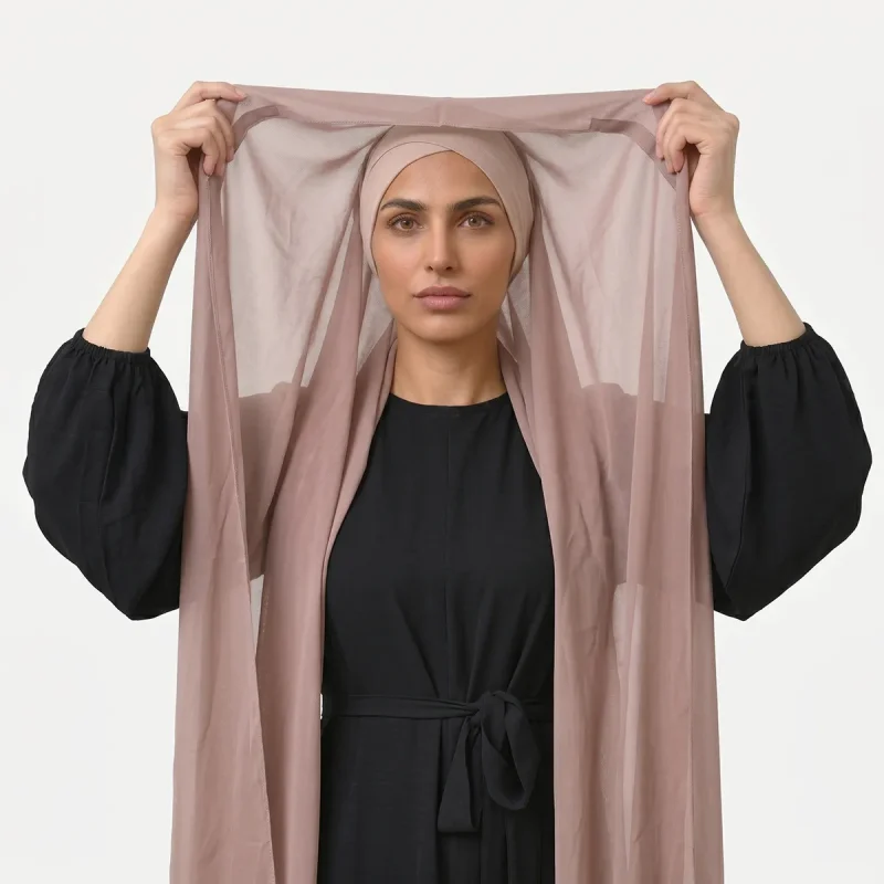 Hijab-bandeau boucle magnétique