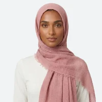 Hijab coton froissé