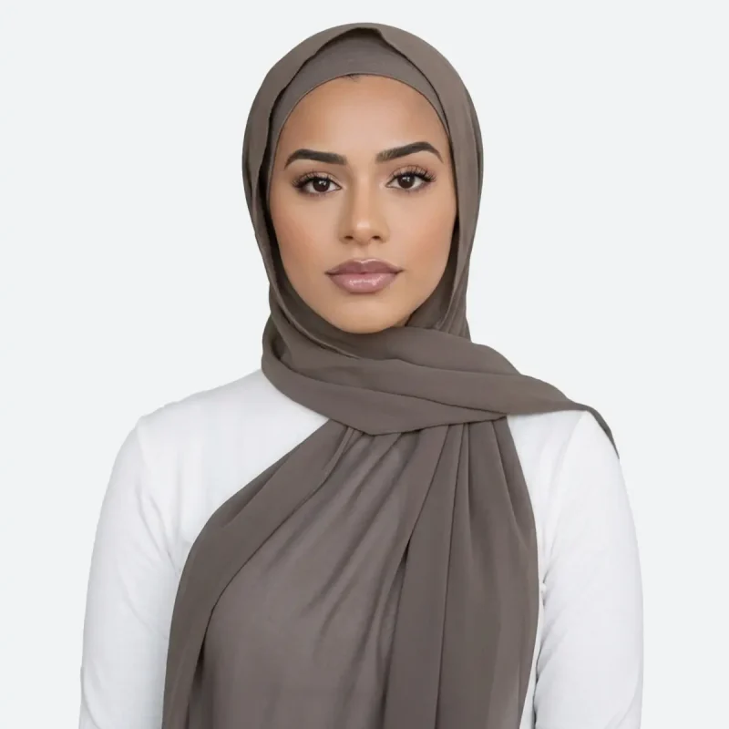 Hijab mousseline de soie