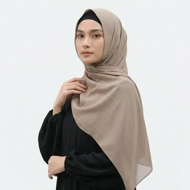 Hijab mousseline de soie et magnetique