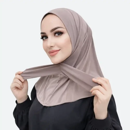 Hijab-bouton à nouer