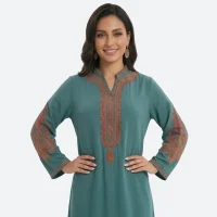Abaya femme ample broderie