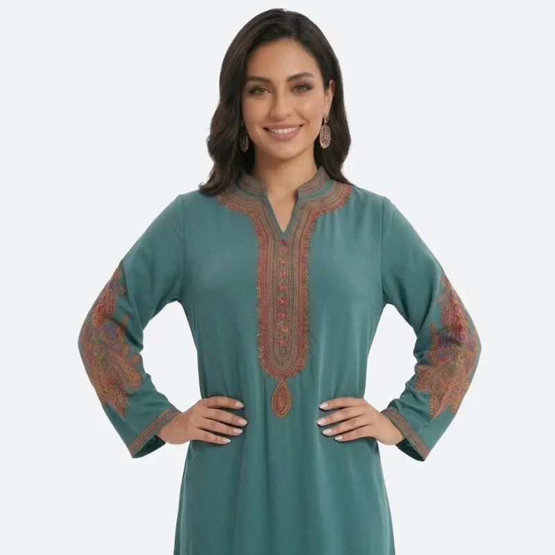 Abaya femme ample broderie Abaya femme ample broderie