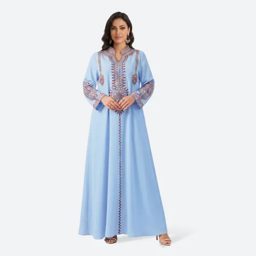 abaya femme robe brodée