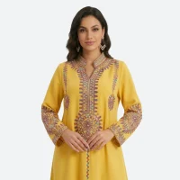 abaya femme robe brodée