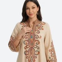 abaya femme robe broderie