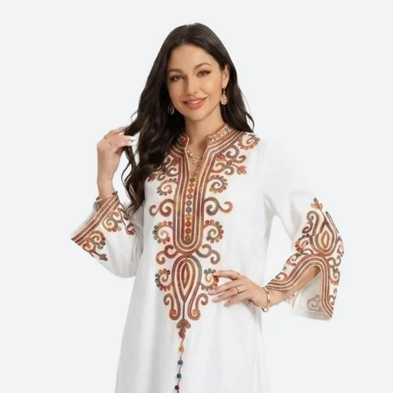 abaya femme robe broderie