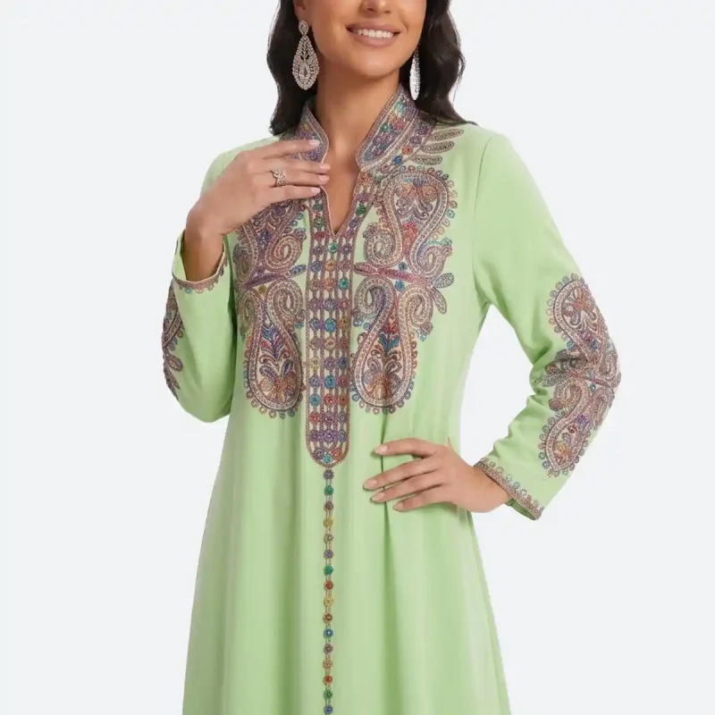 abaya femme robe broderie