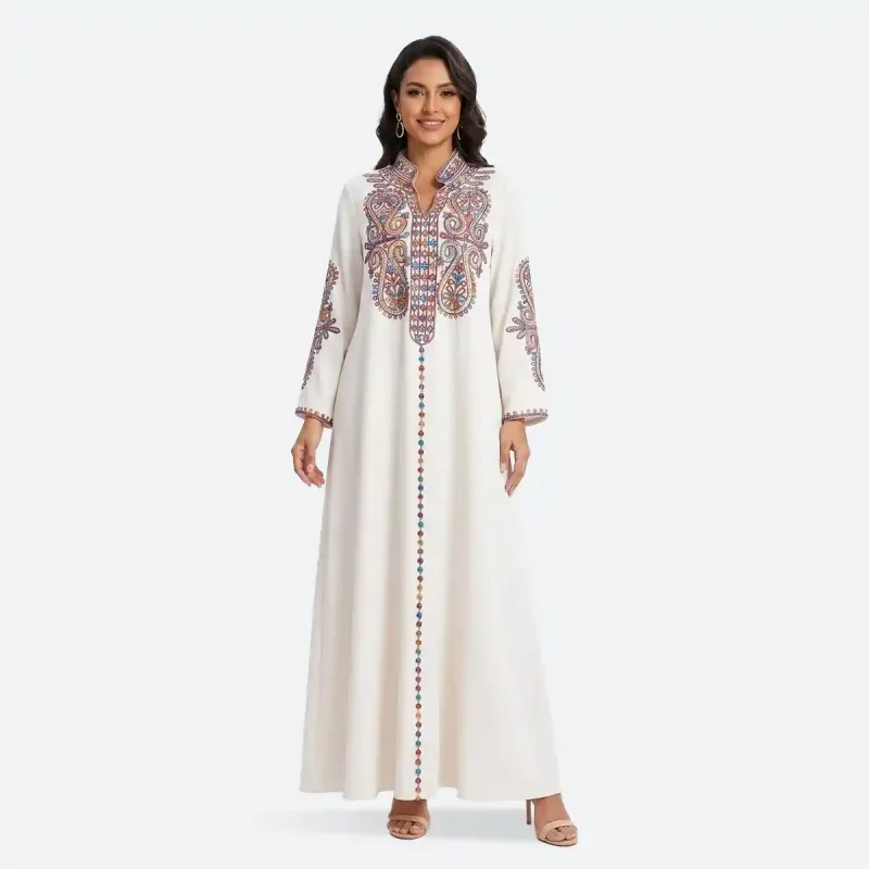 abaya femme robe broderie
