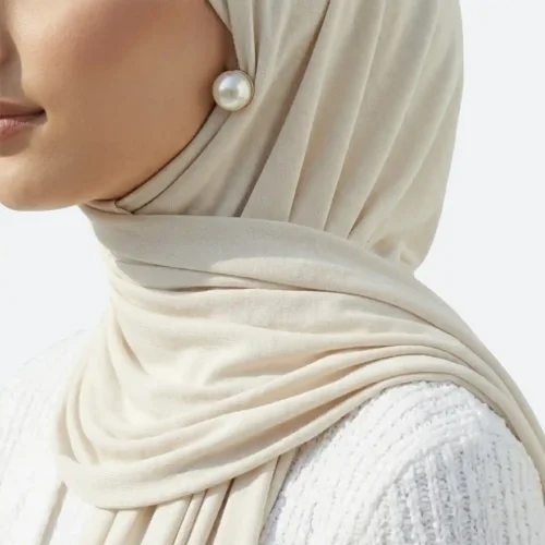 Hijab-chale jersey liquide