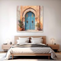 Tableau arabe porte mosquée