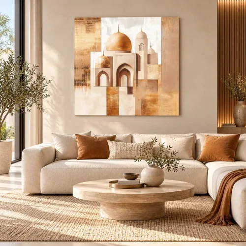 Cadre arabe abstrait