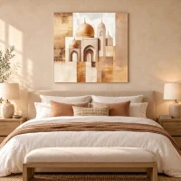 Tableau arabe abstrait