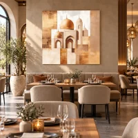 Toile arabe abstrait