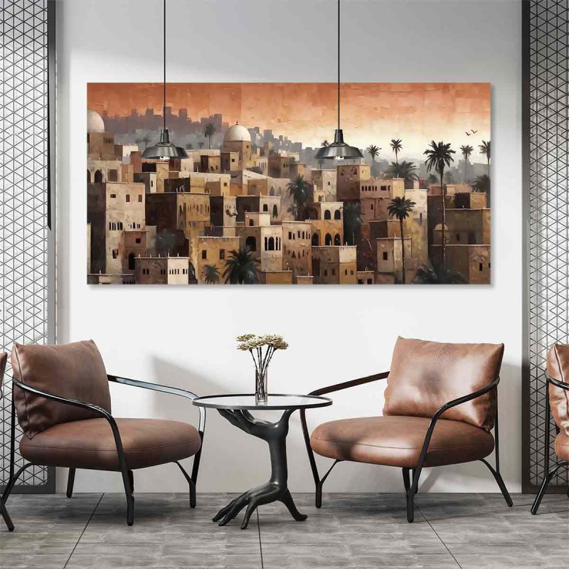 Toile murale orientale